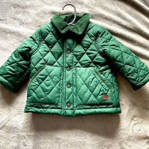 Janie&jack green baby boy  coat